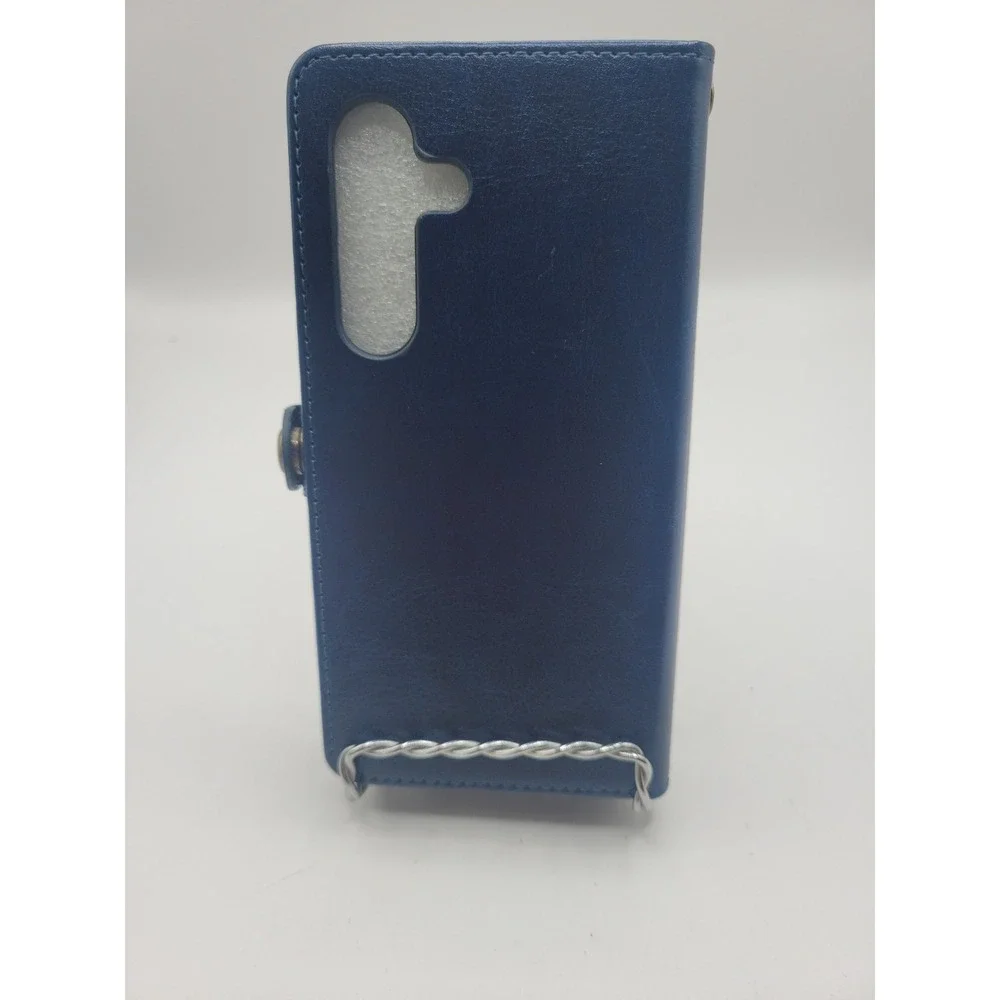 ZZXX Leather‎ Wallet Phone Case for Galaxy S23 Blue